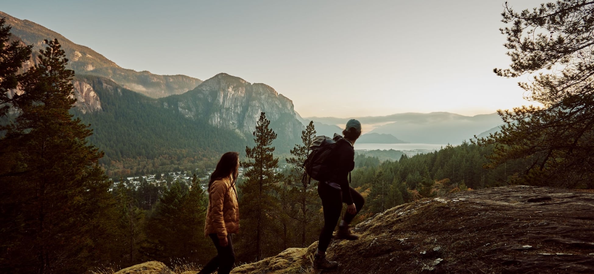 Enjoying a guided hike with the Sea to Sky Adventure Company.
