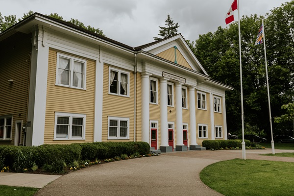 Fort Langley’s iconic Community Hall, as seen in Once Upon a Time