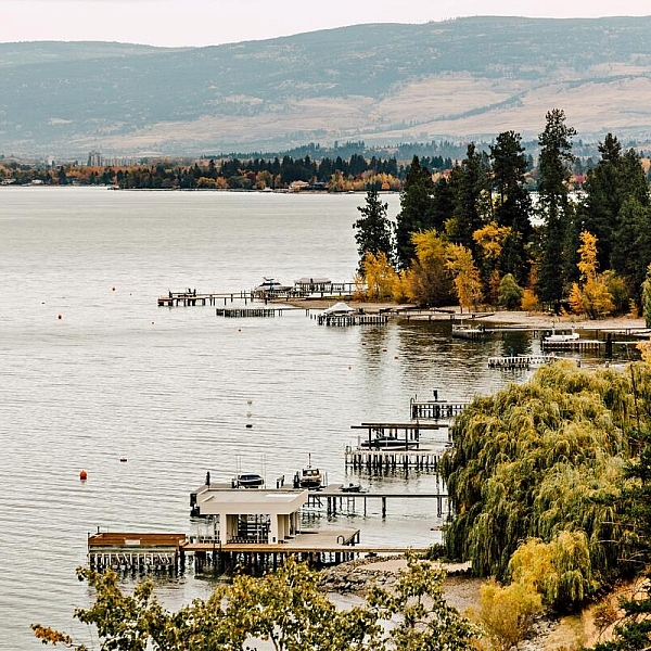 Downtown Kelowna at near Cedar Creek Park, off of Lakeshore Drive