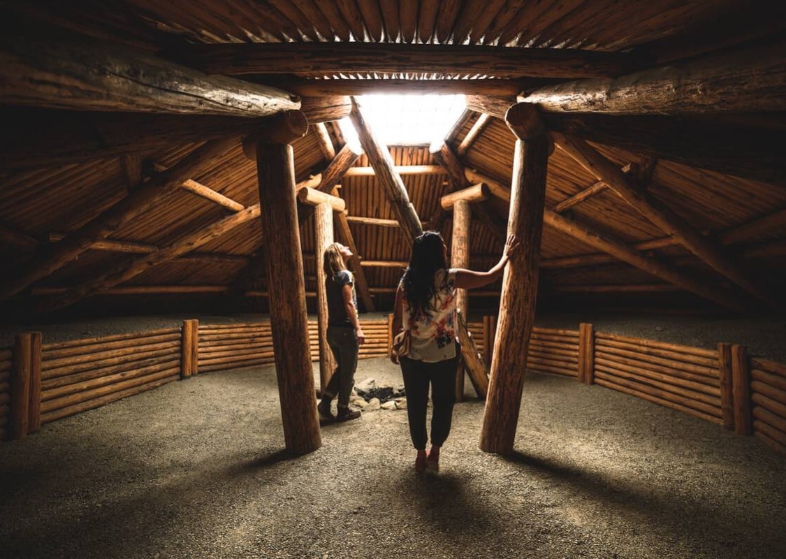 First Nations pit house at the Nk'Mip Desert Cultural Centre