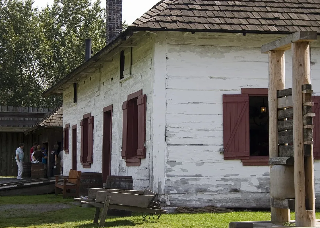 Historisches Gebäude in der Fort Langley National Historic Site