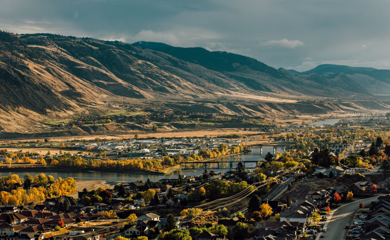 Downtown Kamloops, just off of Columbia Street at the Scenic Lookout at the Panorama Inn