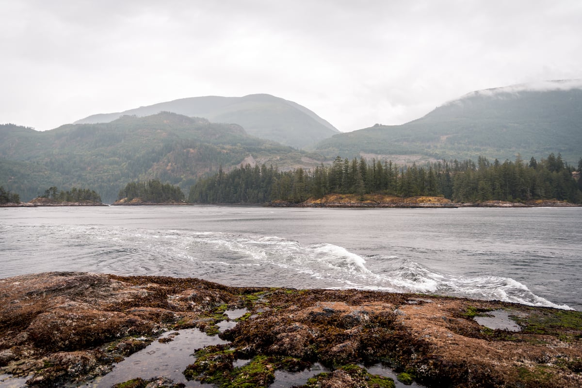 Skookumchuk Narrows before the rapids fire up