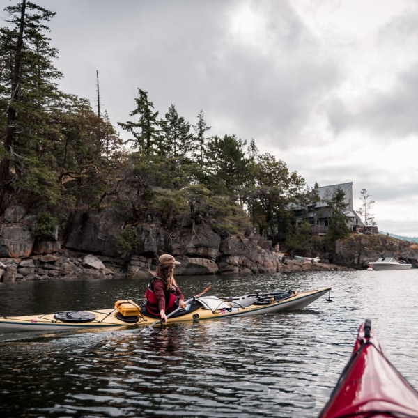Kayaking in Halfmoon Bay