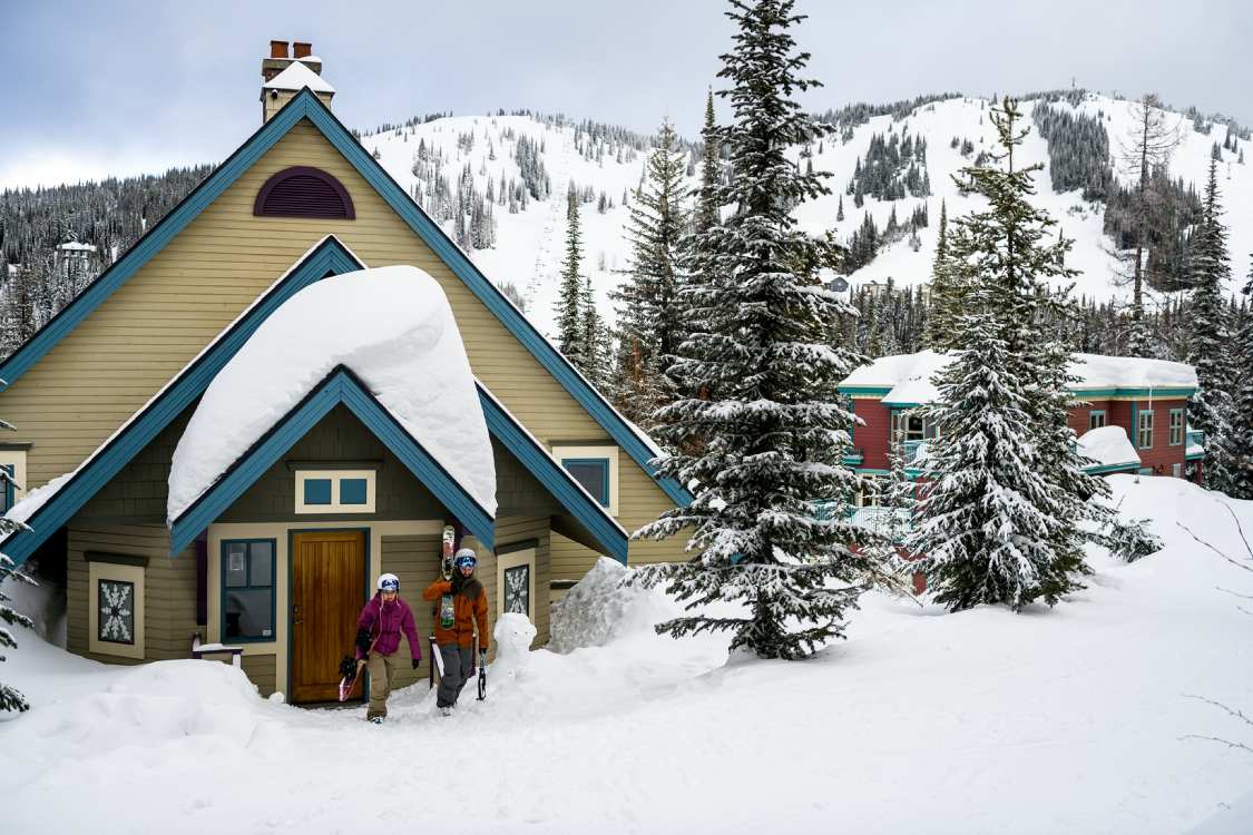 Slopeside chalets at SilverStar Mountain Resort.