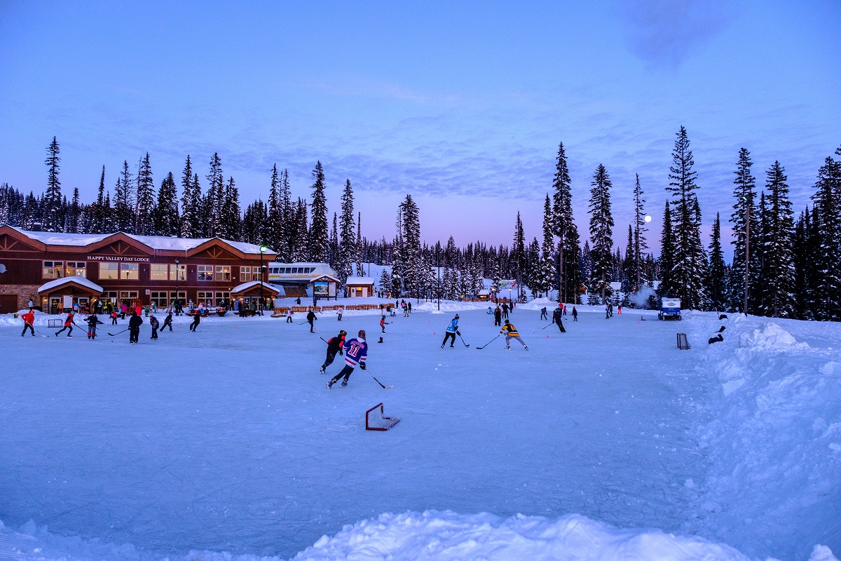 Ice Skating at Big White Ski Resort