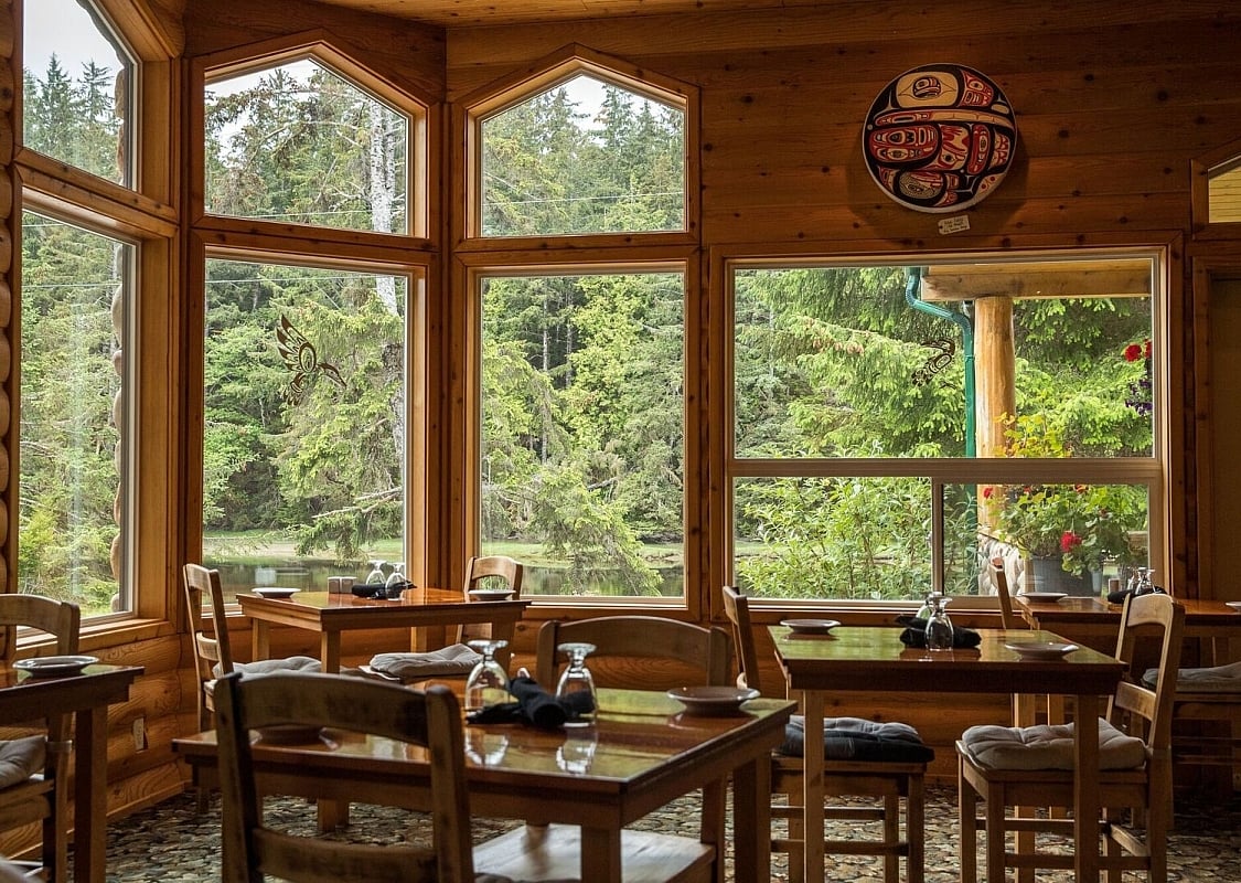 Haida House at Tlaal, Haida Gwaii.