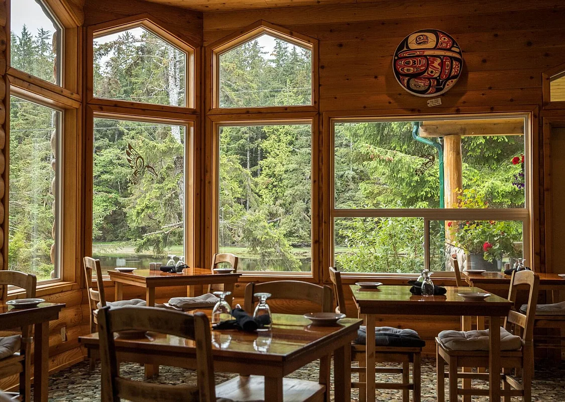 Haida House at Tlaal, Haida Gwaii.