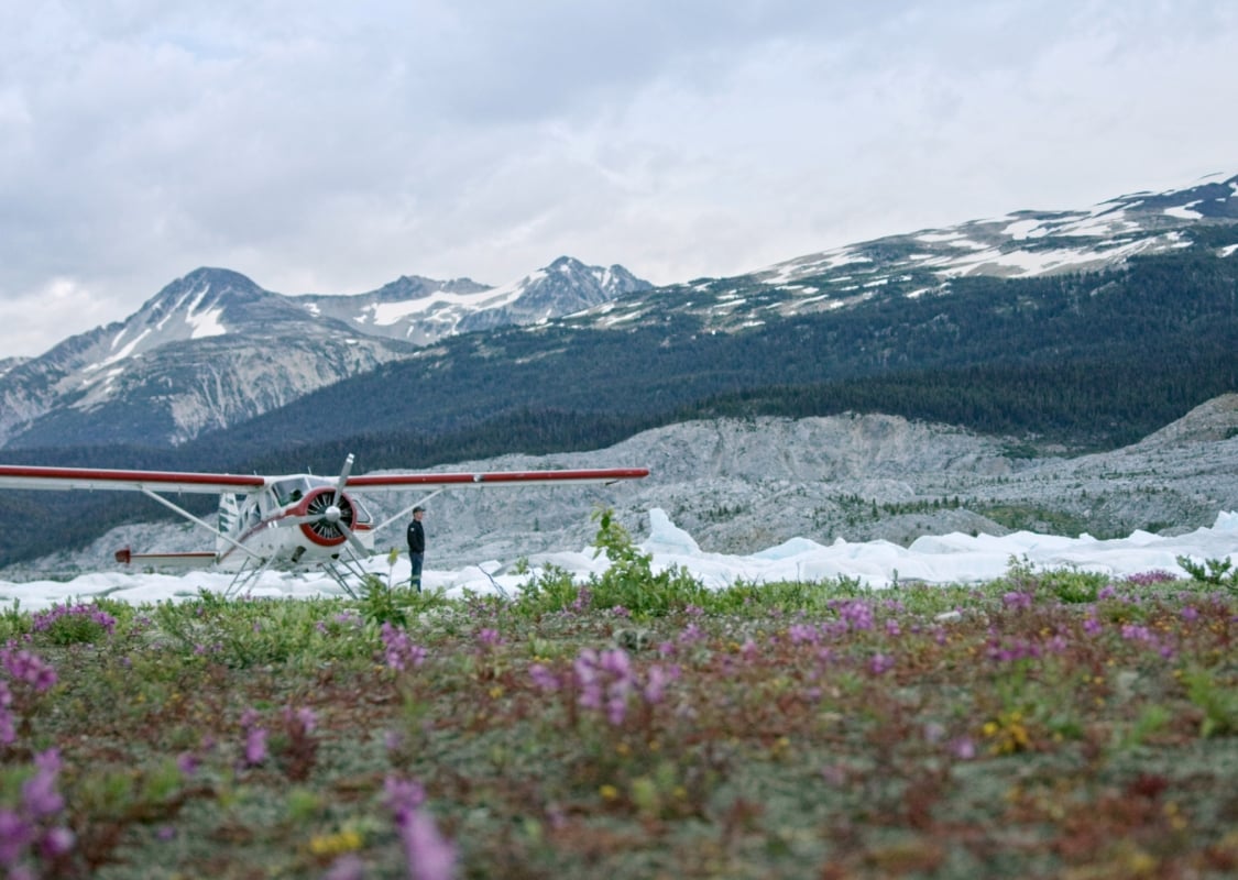 Floatplane in BC's South Chilcotin Mountains