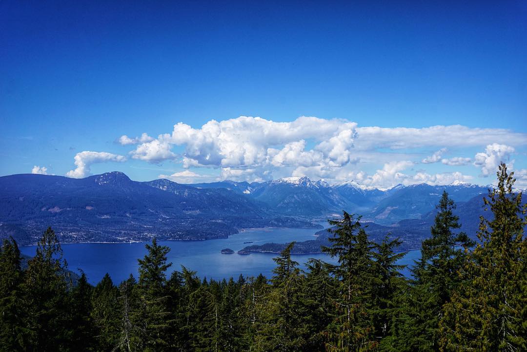 View of Sunshine Coast from Mount Gardner, Bowen Island @carolmtl