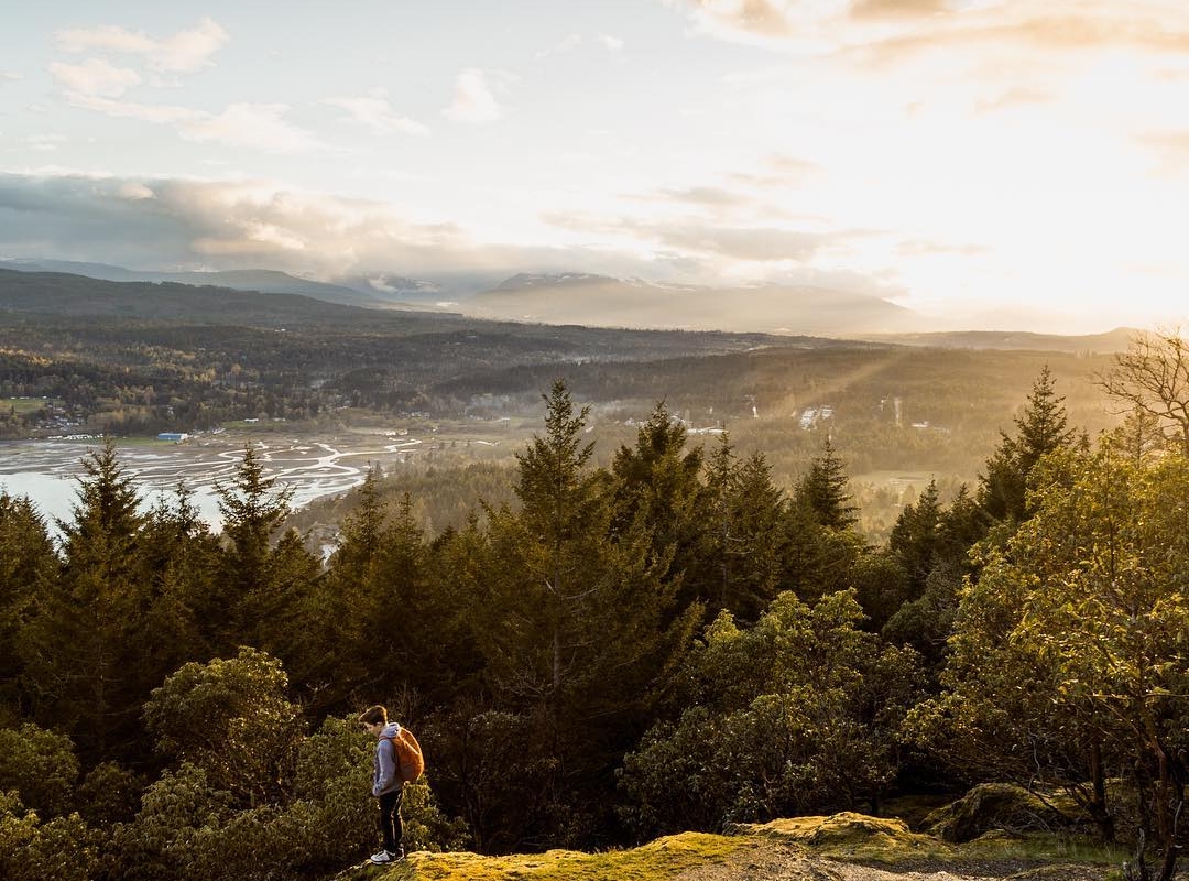 Malerische Ausblicke bei einer Wanderung in der Nähe von Nanaimo