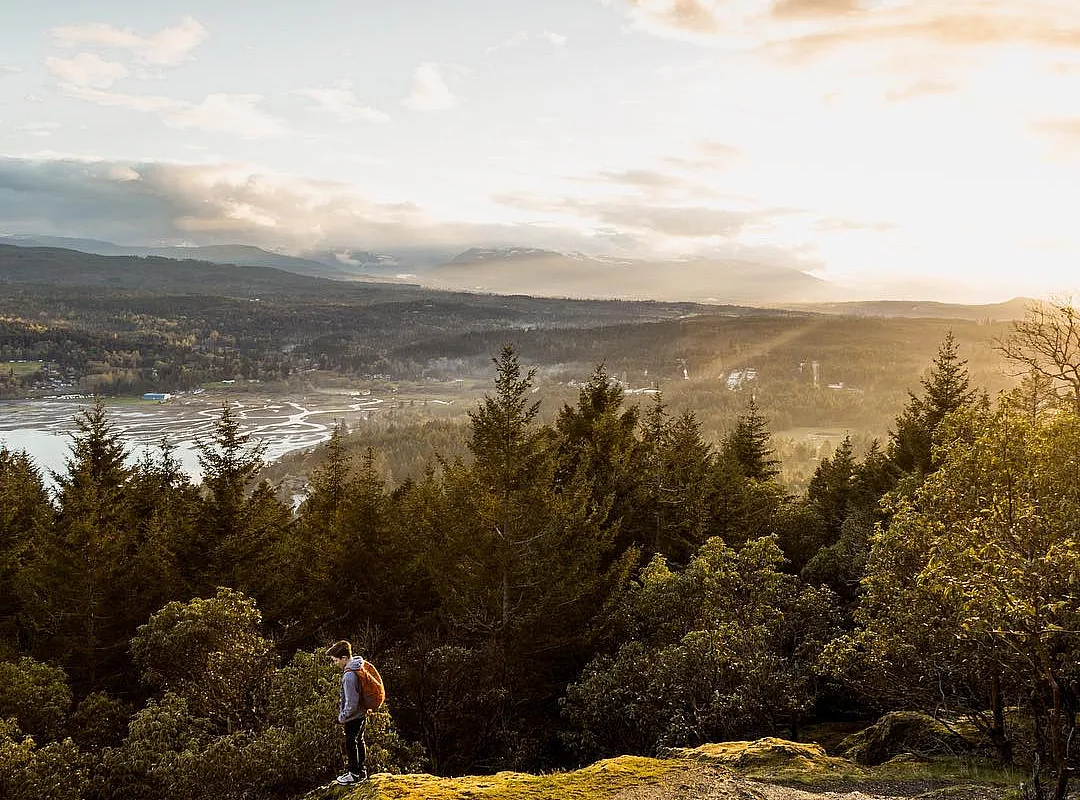 Malerische Ausblicke bei einer Wanderung in der Nähe von Nanaimo