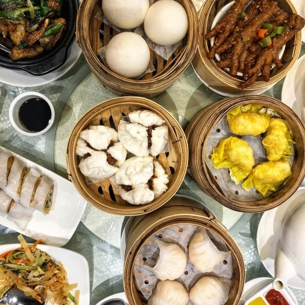 A selection of dumplings on a table as part of the Richmond Dumpling Trail