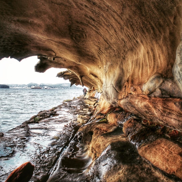 Die Sandsteinhöhlen der Malaspina Galleries auf Gabriola Island