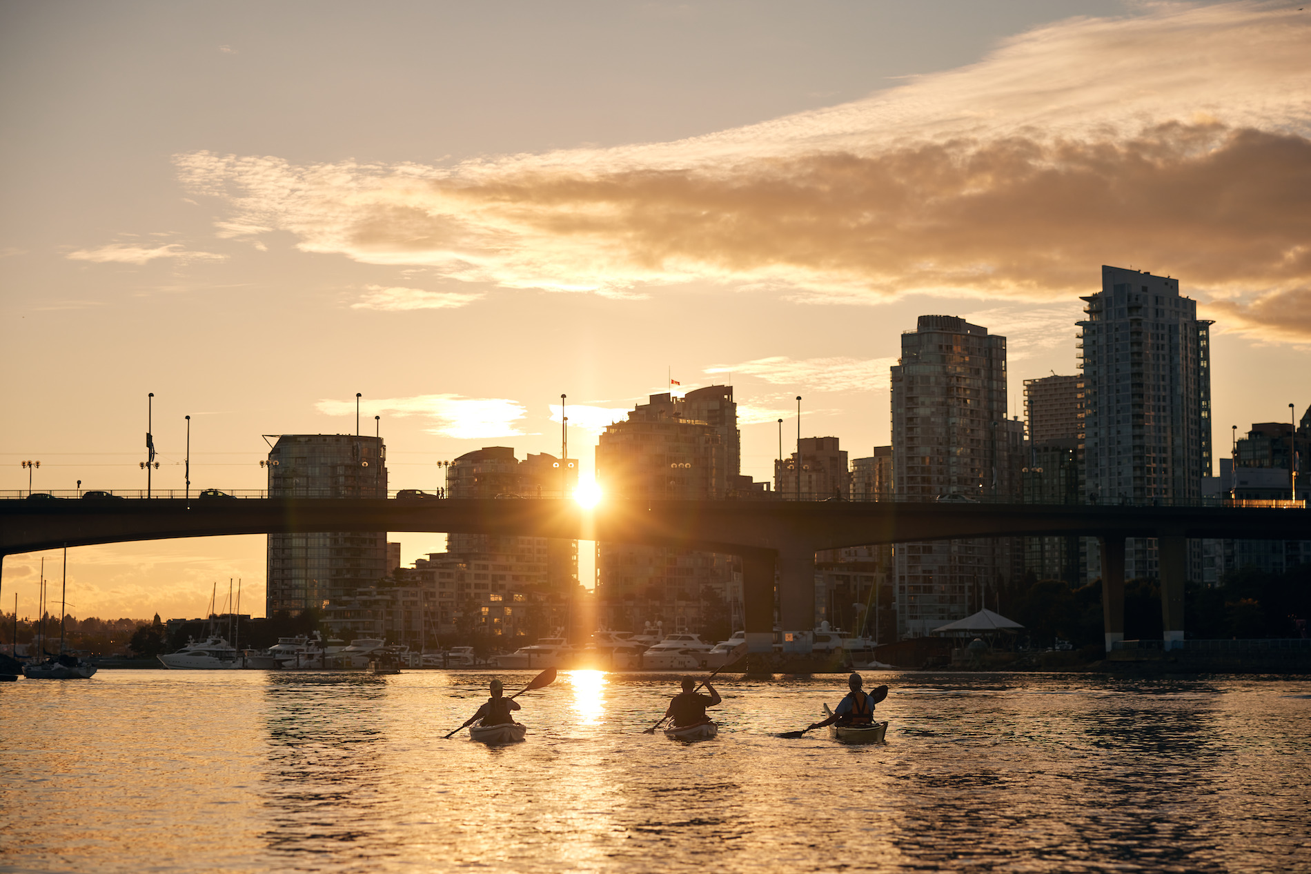 Vancouver at sunset