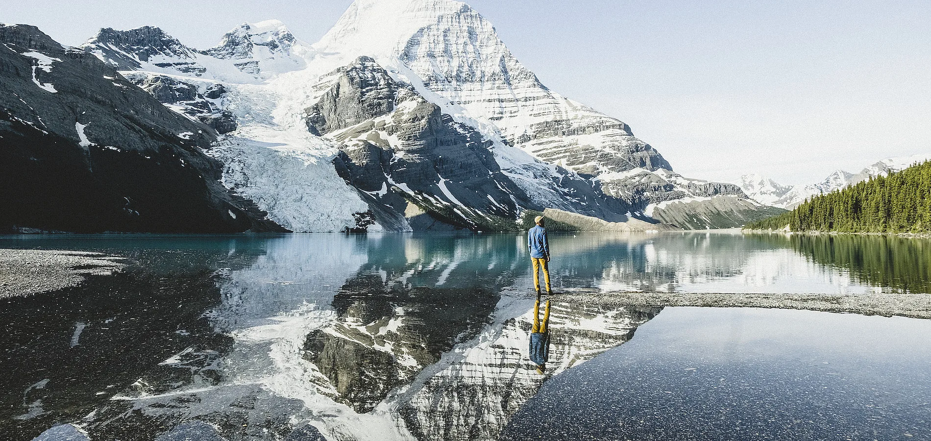 Hiking in Mount Robson Provincial Park.