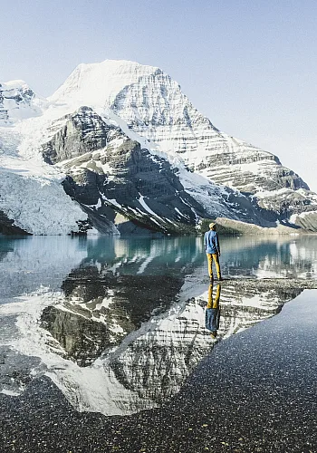 Hiking in Mount Robson Provincial Park.