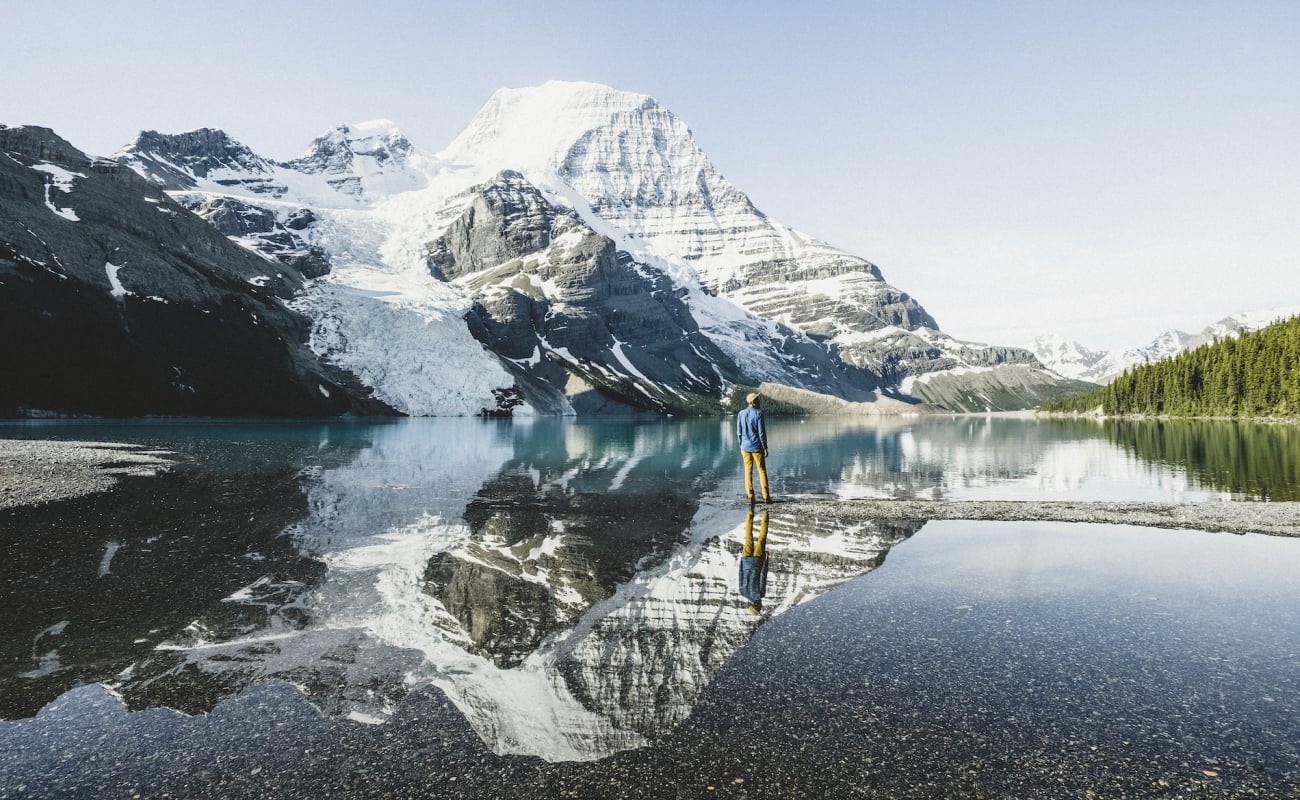 Hiking in Mount Robson Provincial Park.
