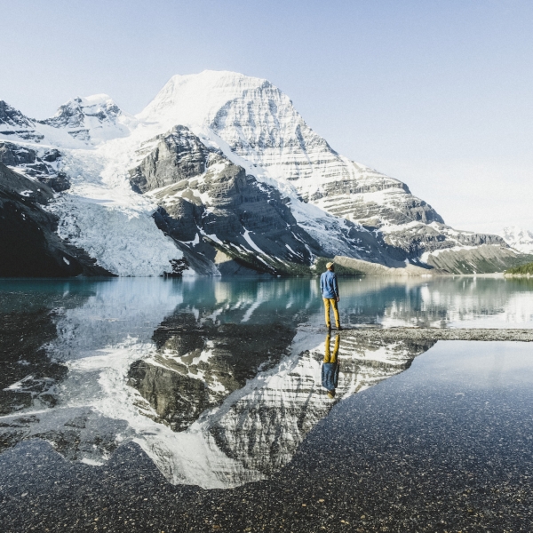 Hiking in Mount Robson Provincial Park.