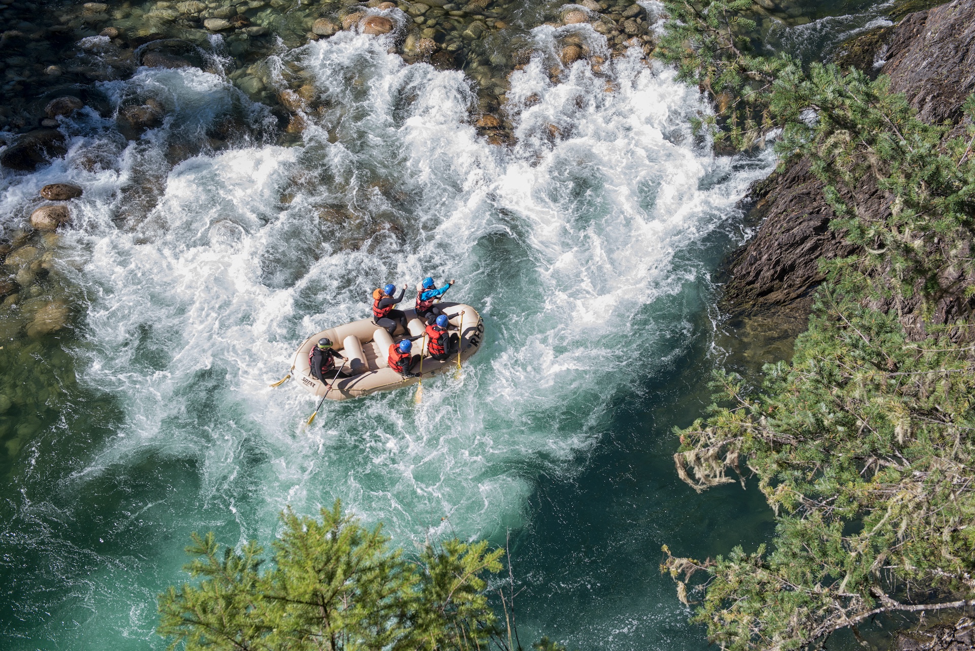 River Rafting on Nahatlatch River with REO Rafting, Glamping & Yoga Resort