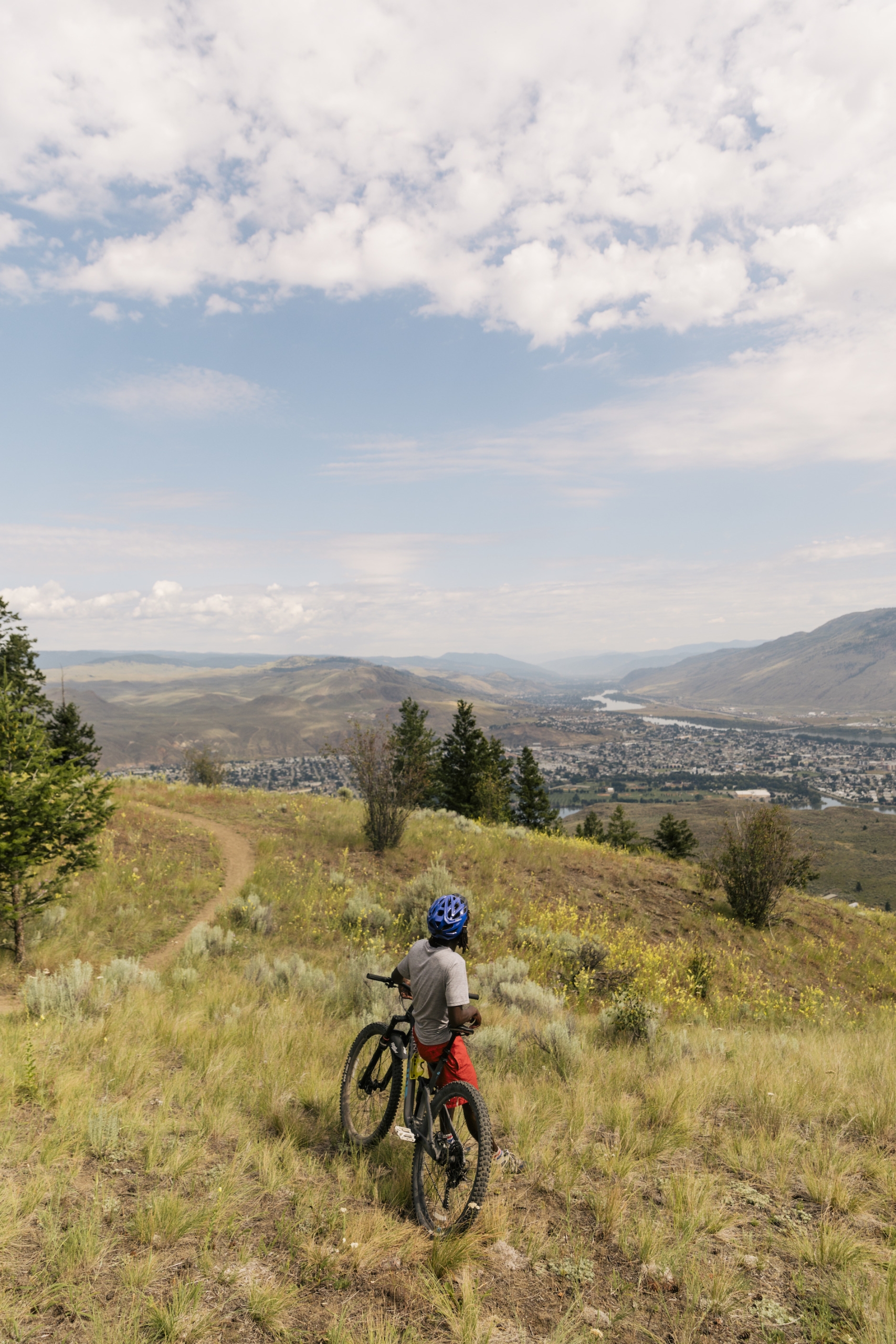 Taking a break after an uphill ride at Kenna Cartwright Nature Park | Jordan Dyck