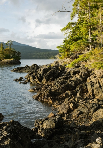 Kayaking near Daajing Giids in Haida Gwaii.