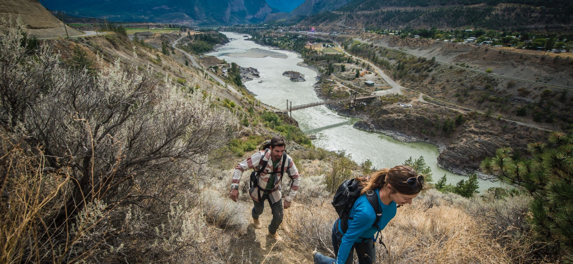 Senderismo por las orillas del río Fraser en Lillooet