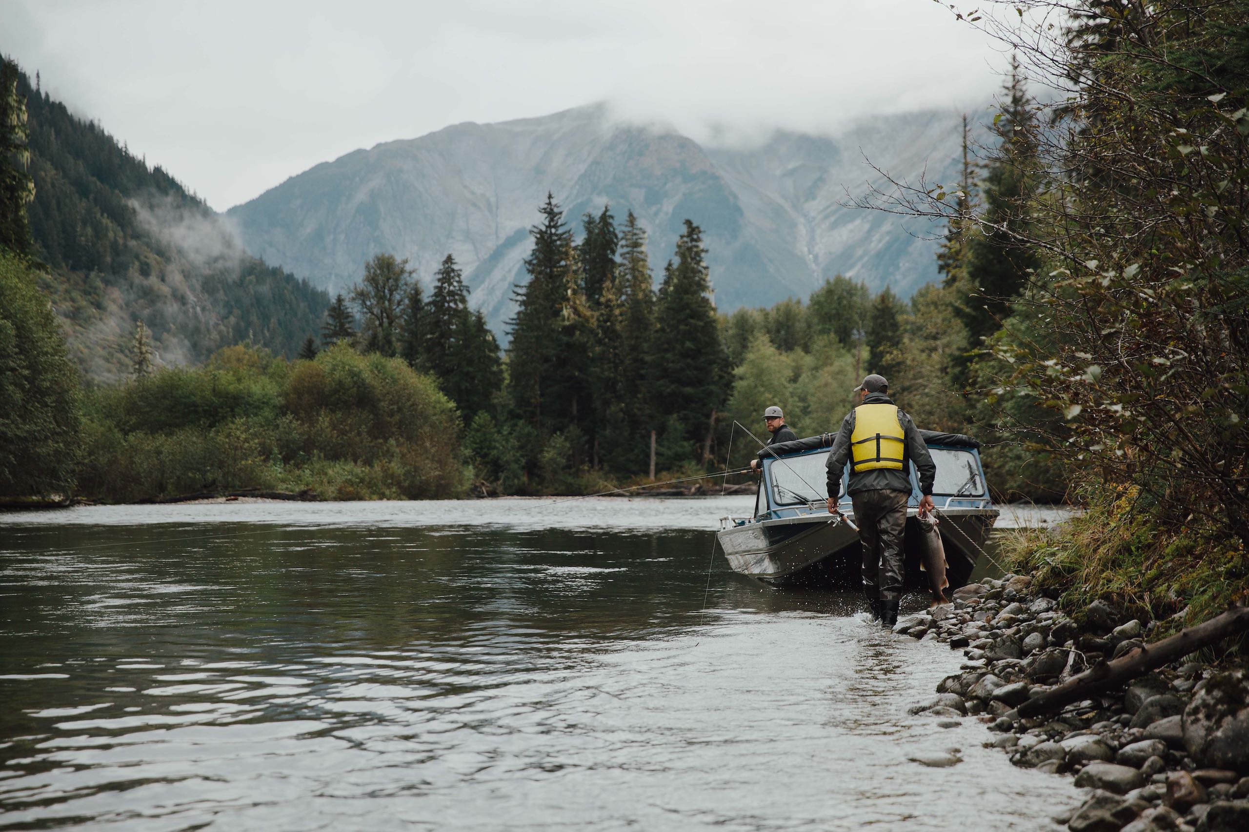 Fishing in Gitnadoix River in Kitimat