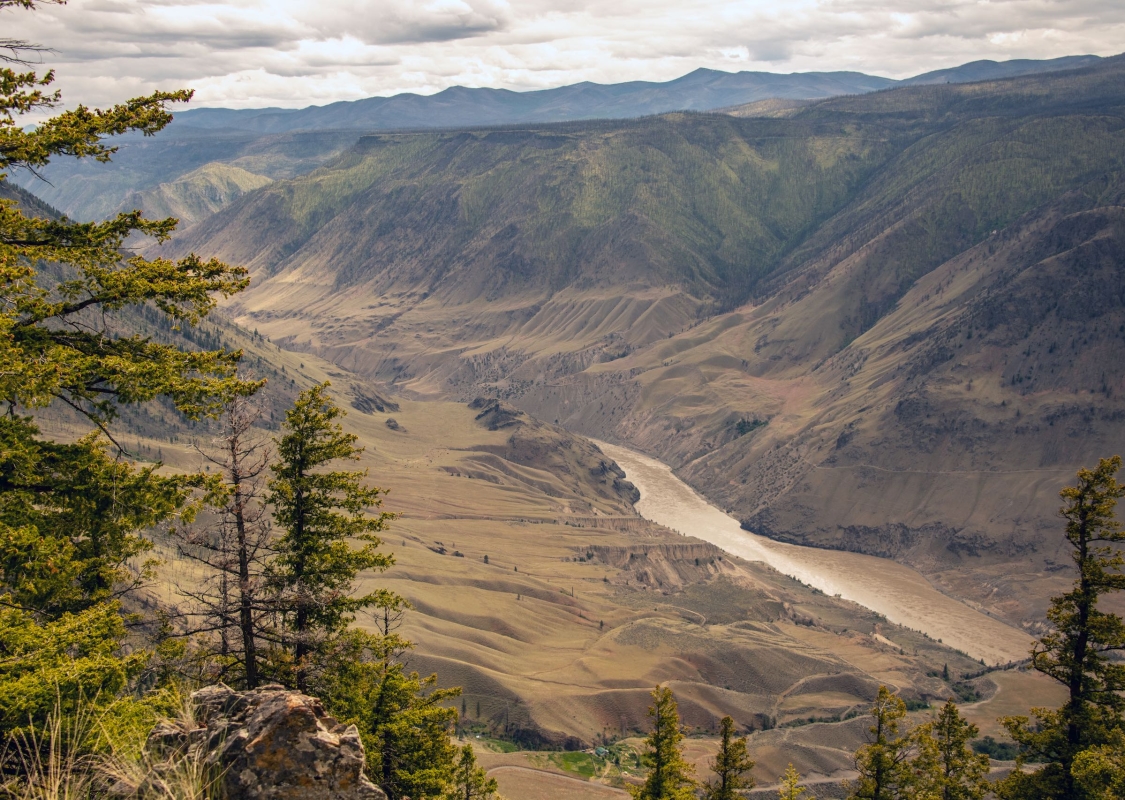A scenic view of the Fraser Canyon captured during a run at Cougar Point in Edge Hills Provincial Park near Clinton.