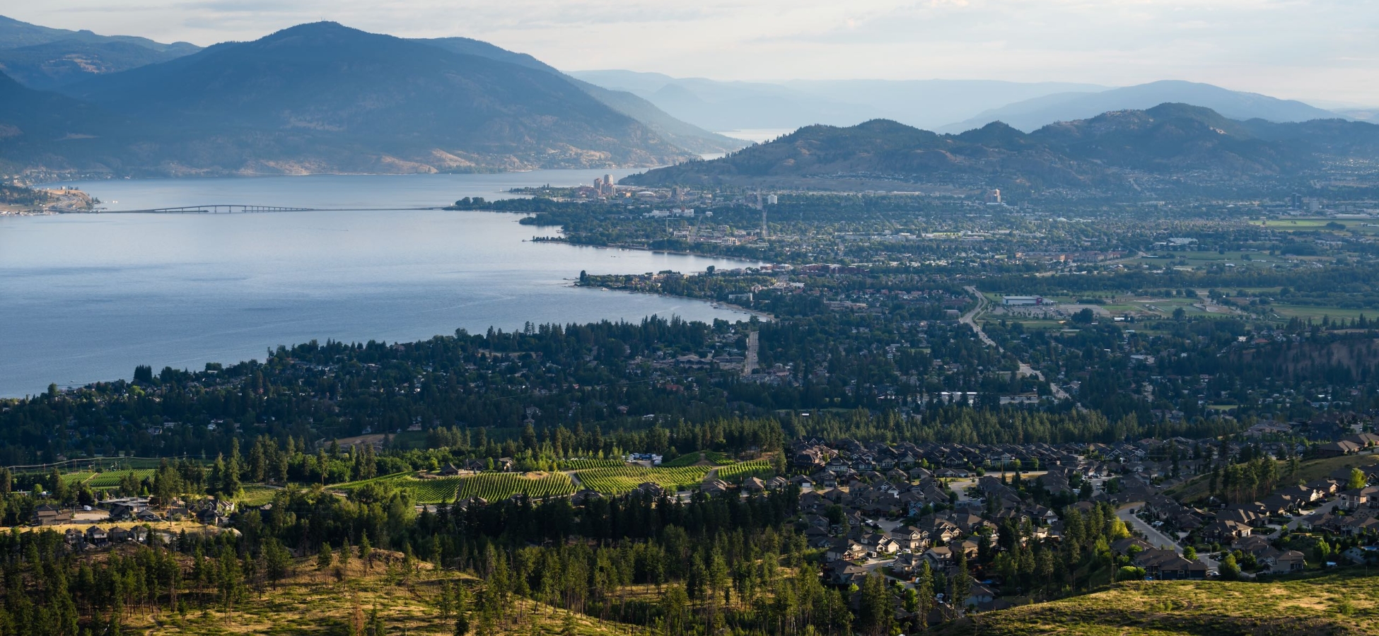 Kelowna Mountain overlooking Okanagan Lake