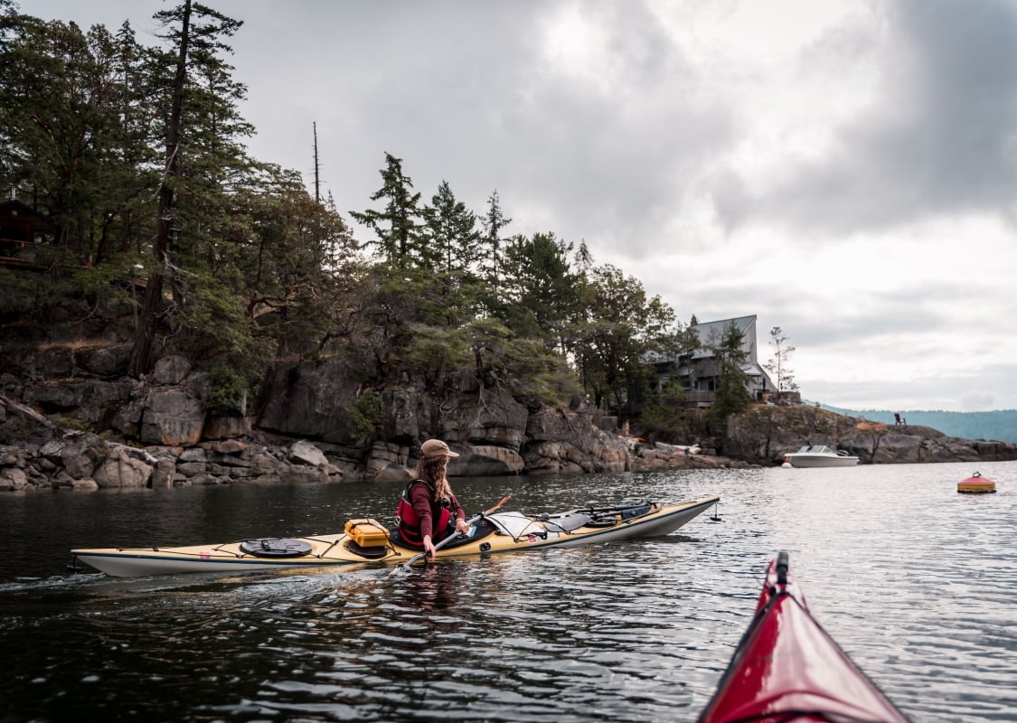 Tomado en una excursión guiada con Halfmoon Sea Kayaks