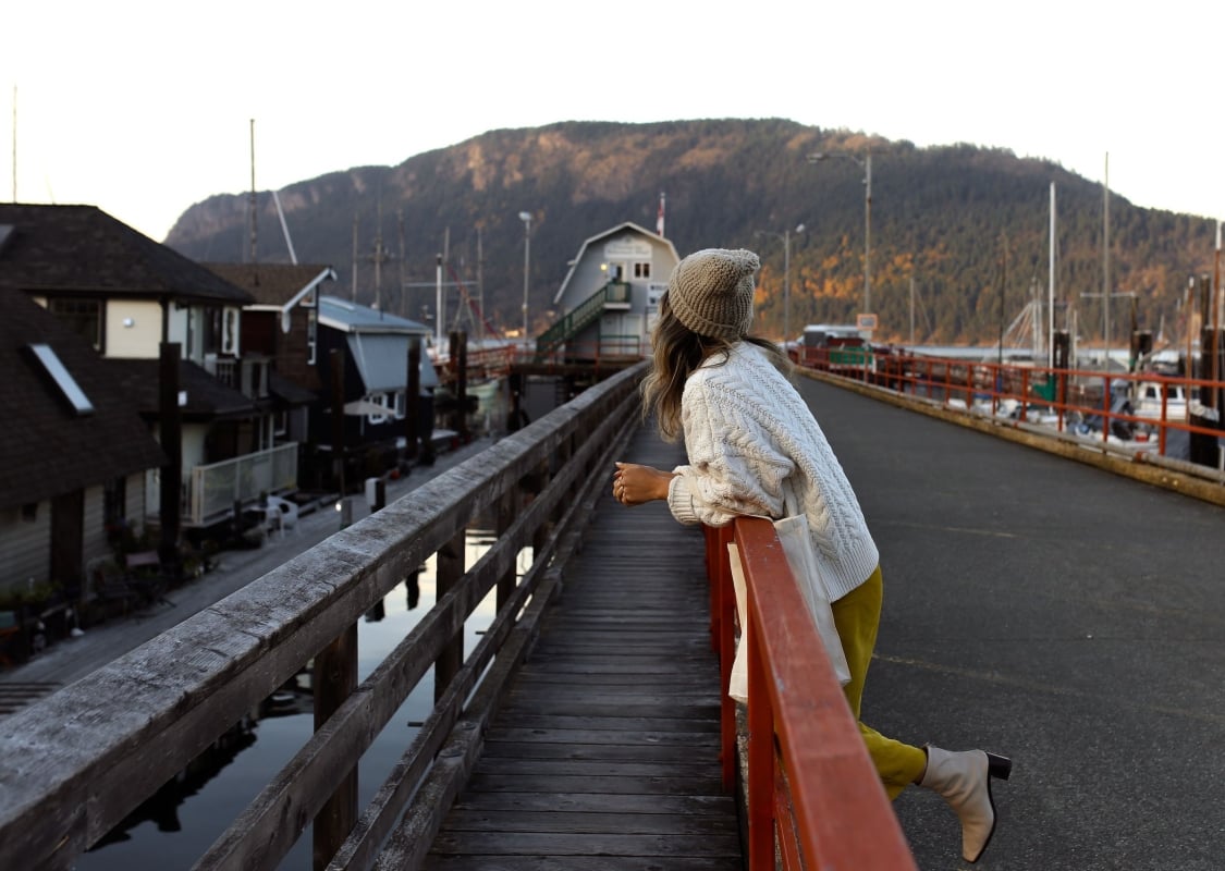 Muelle de pescadores en Cowichan Bay, fotografiado por @localwanderer