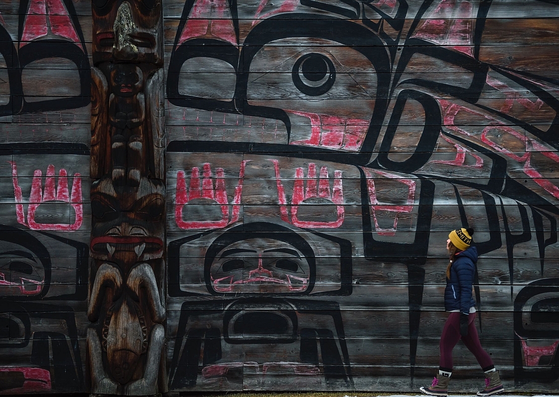 Ksan im Skeena Country im Nordwesten British Columbias, Kanada