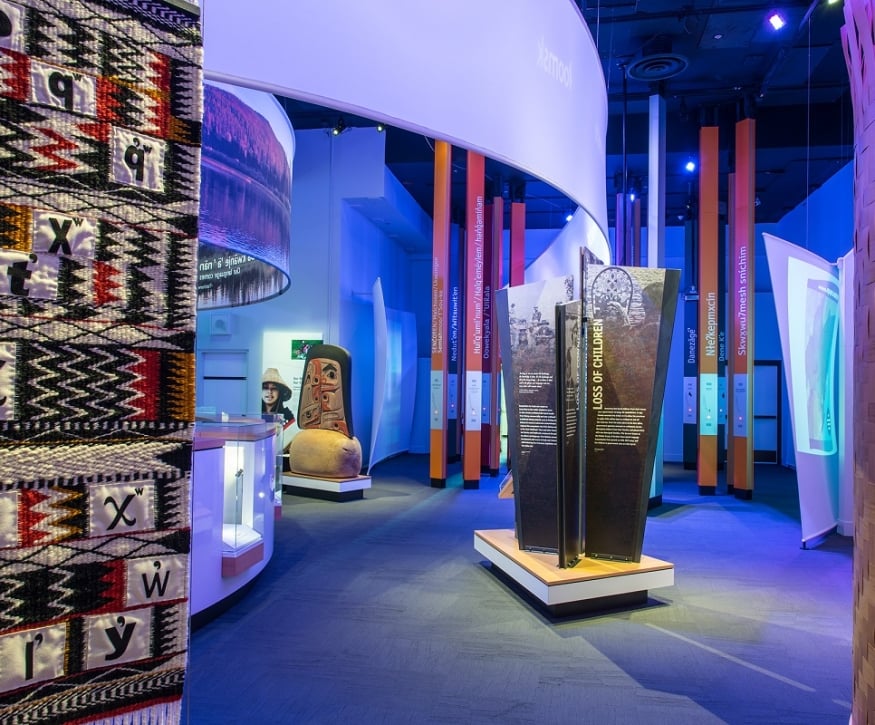 Royal BC Museum's Living Languages exhibit in Victoria