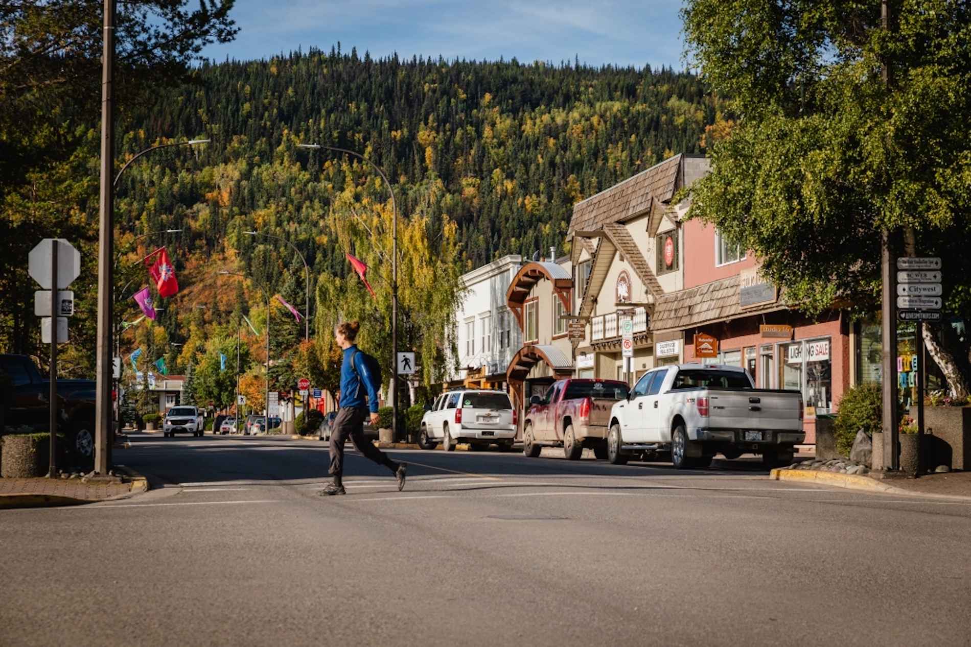 People crossing the street