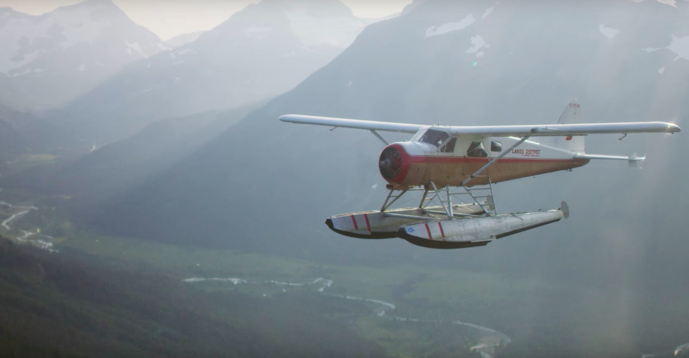 A floatplane in Tweedsmuir Provincial Park.