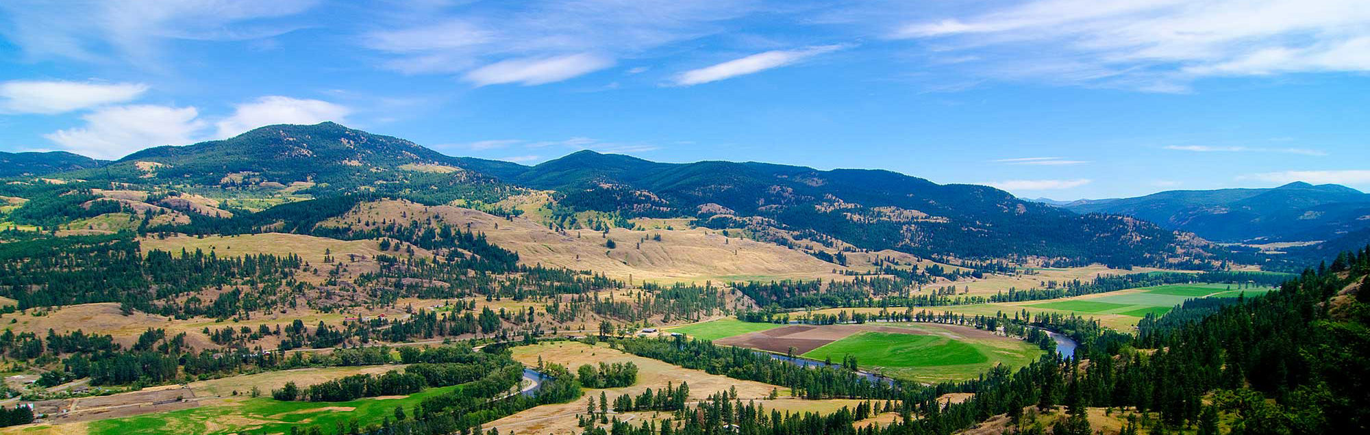 Boundary Country landscape in BC, Canada
