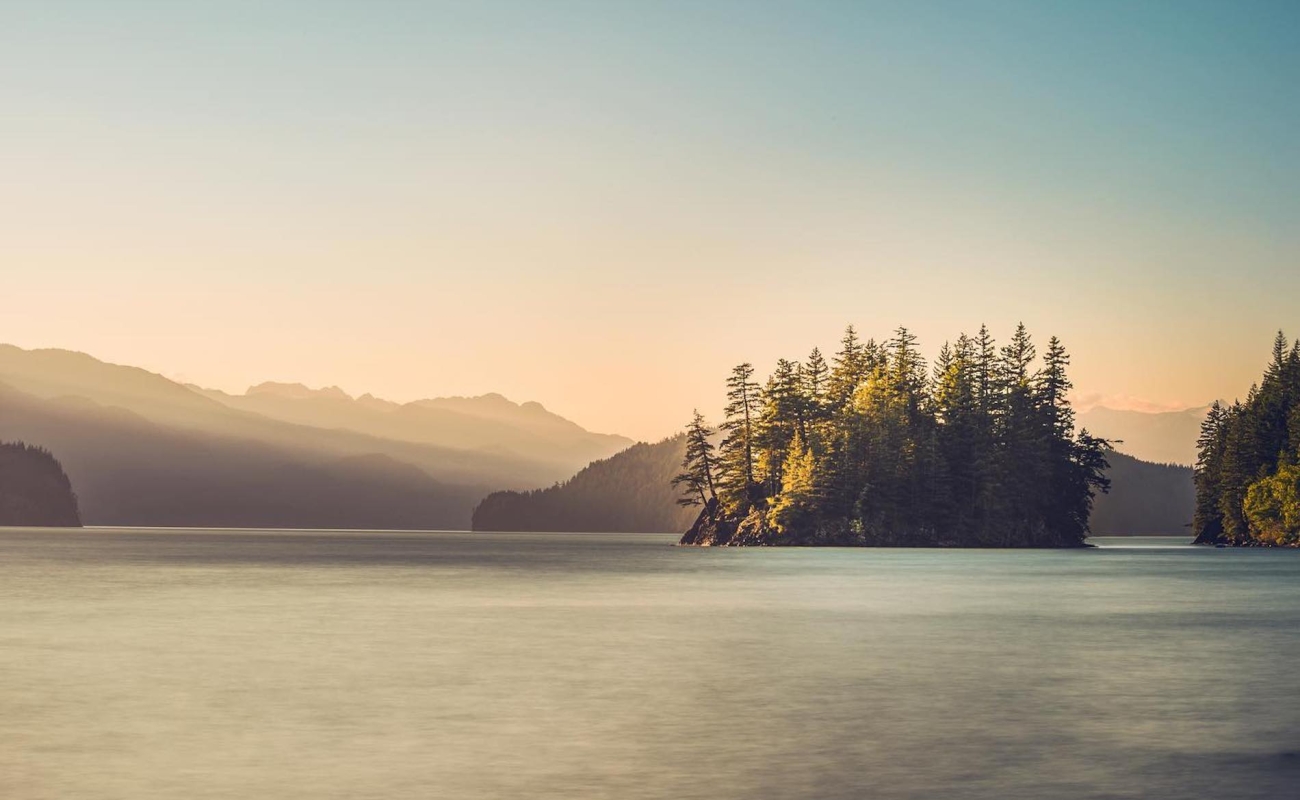 Looking out over Harrison Lake.