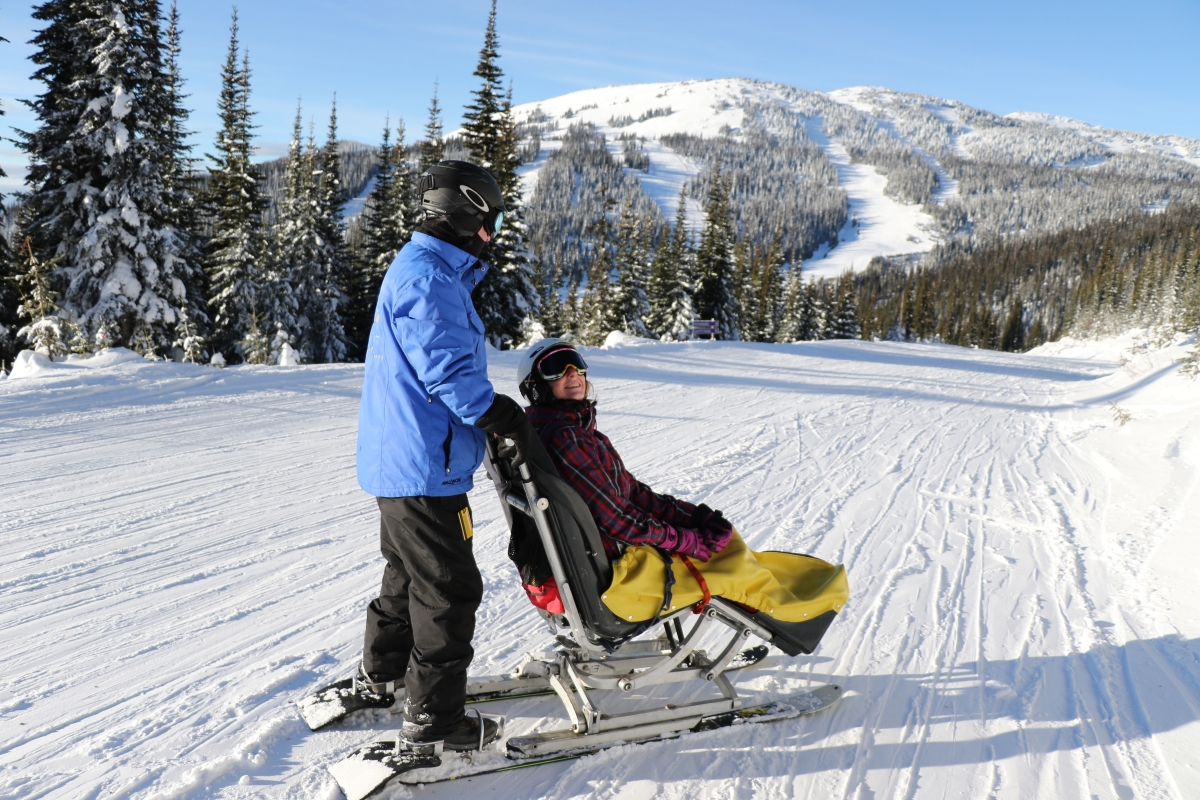 People skiing on Sun Peaks Resort