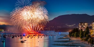 Celebration of Light Fireworks in English Bay