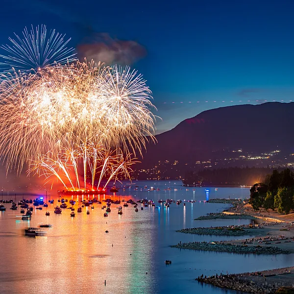 Celebration of Light Fireworks in English Bay