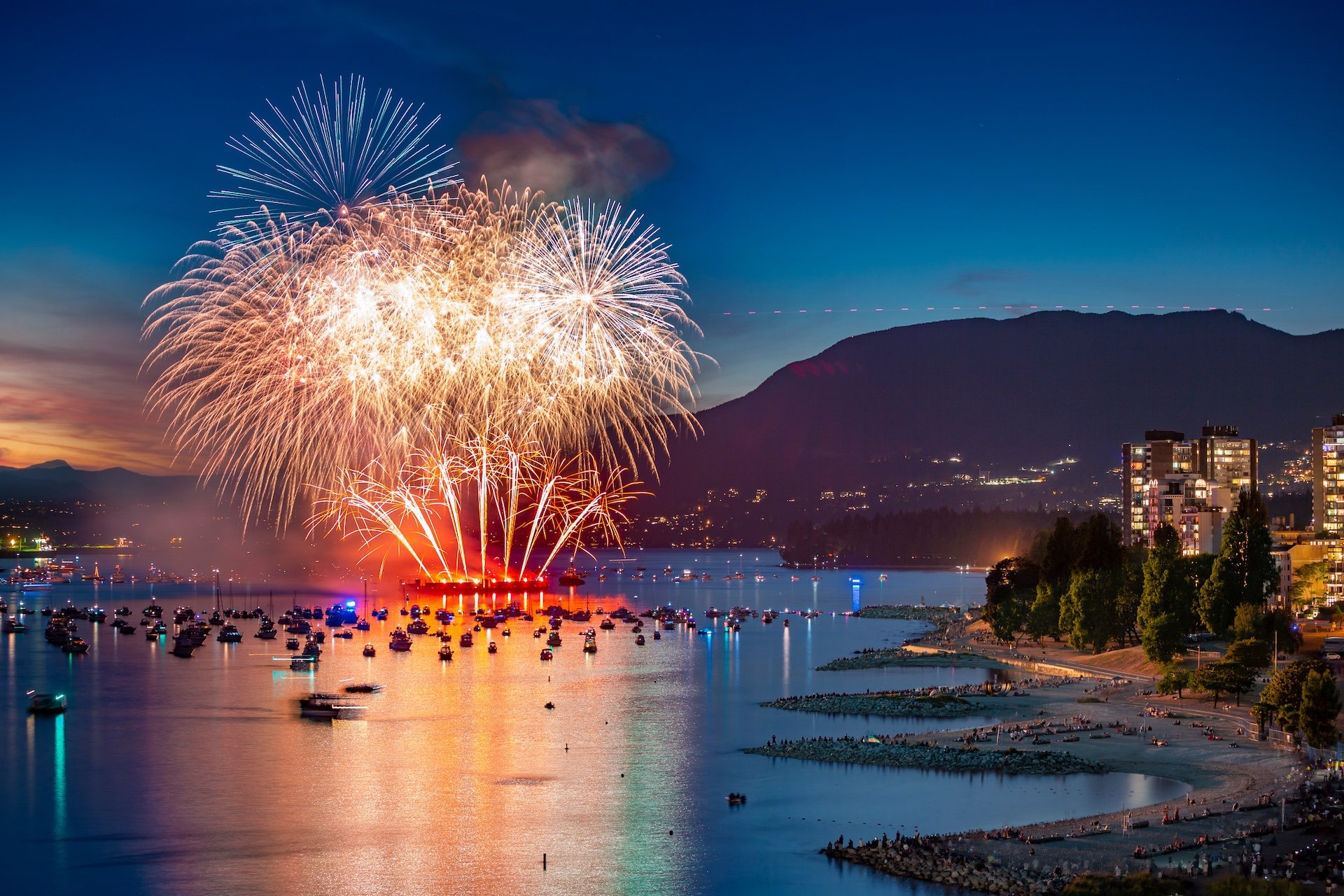 Celebration of Light Fireworks in English Bay