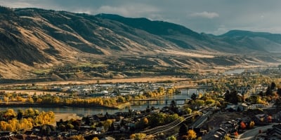 Downtown Kamloops, just off of Columbia Street at the Scenic Lookout at the Panorama Inn