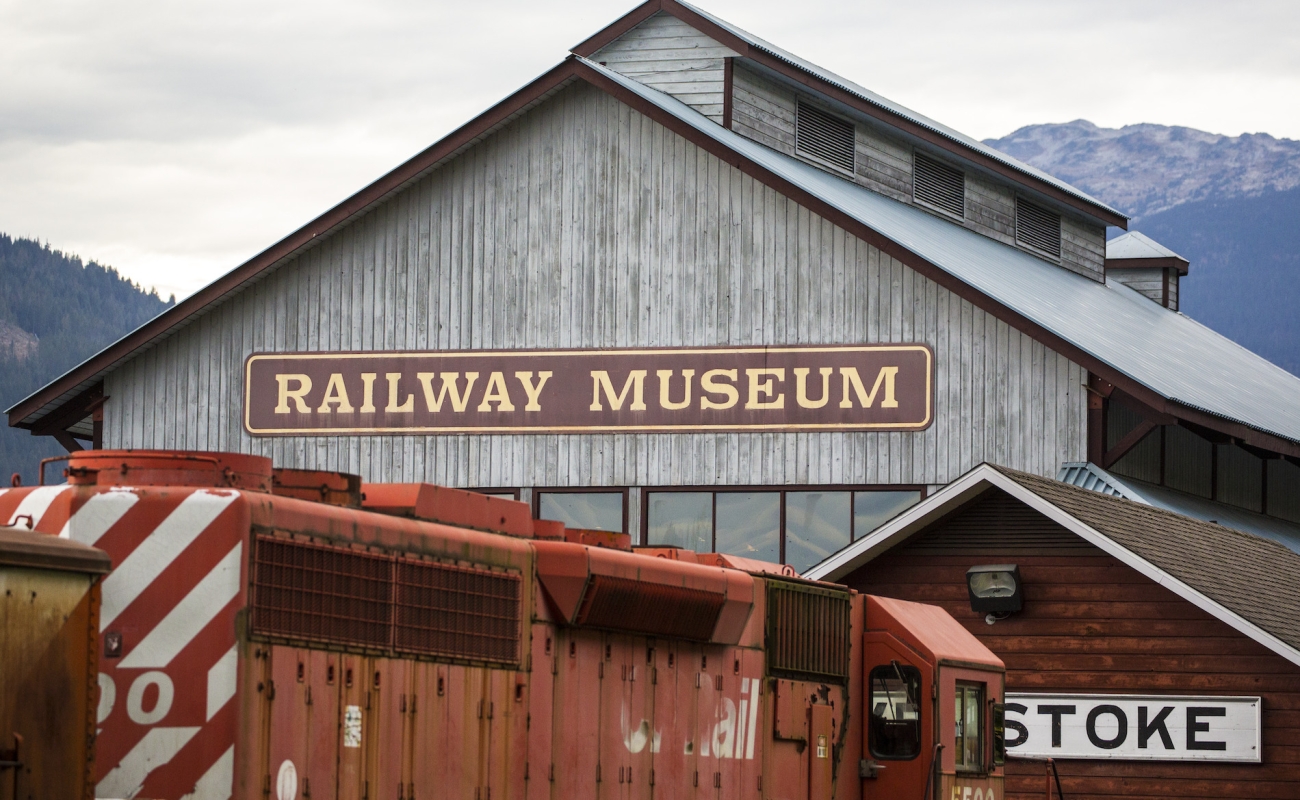 Outside view of a railway museum