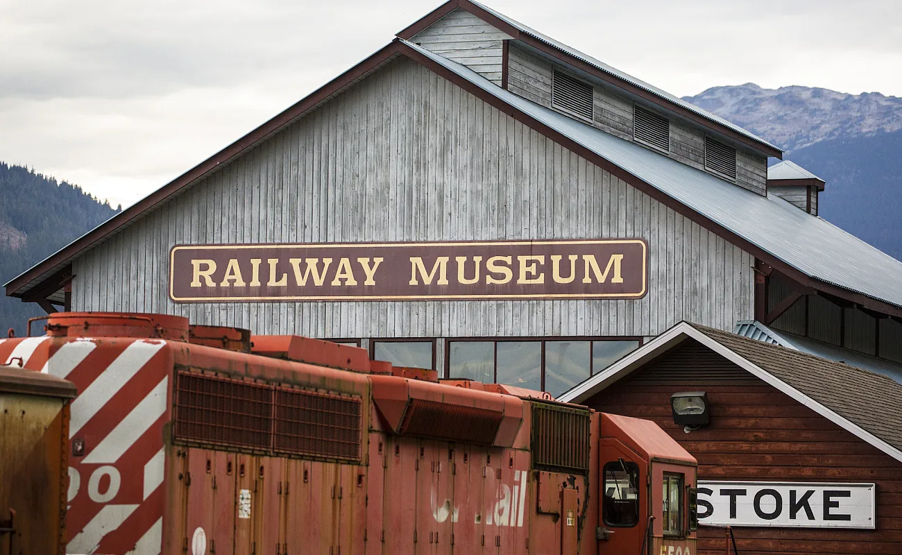 Outside view of a railway museum