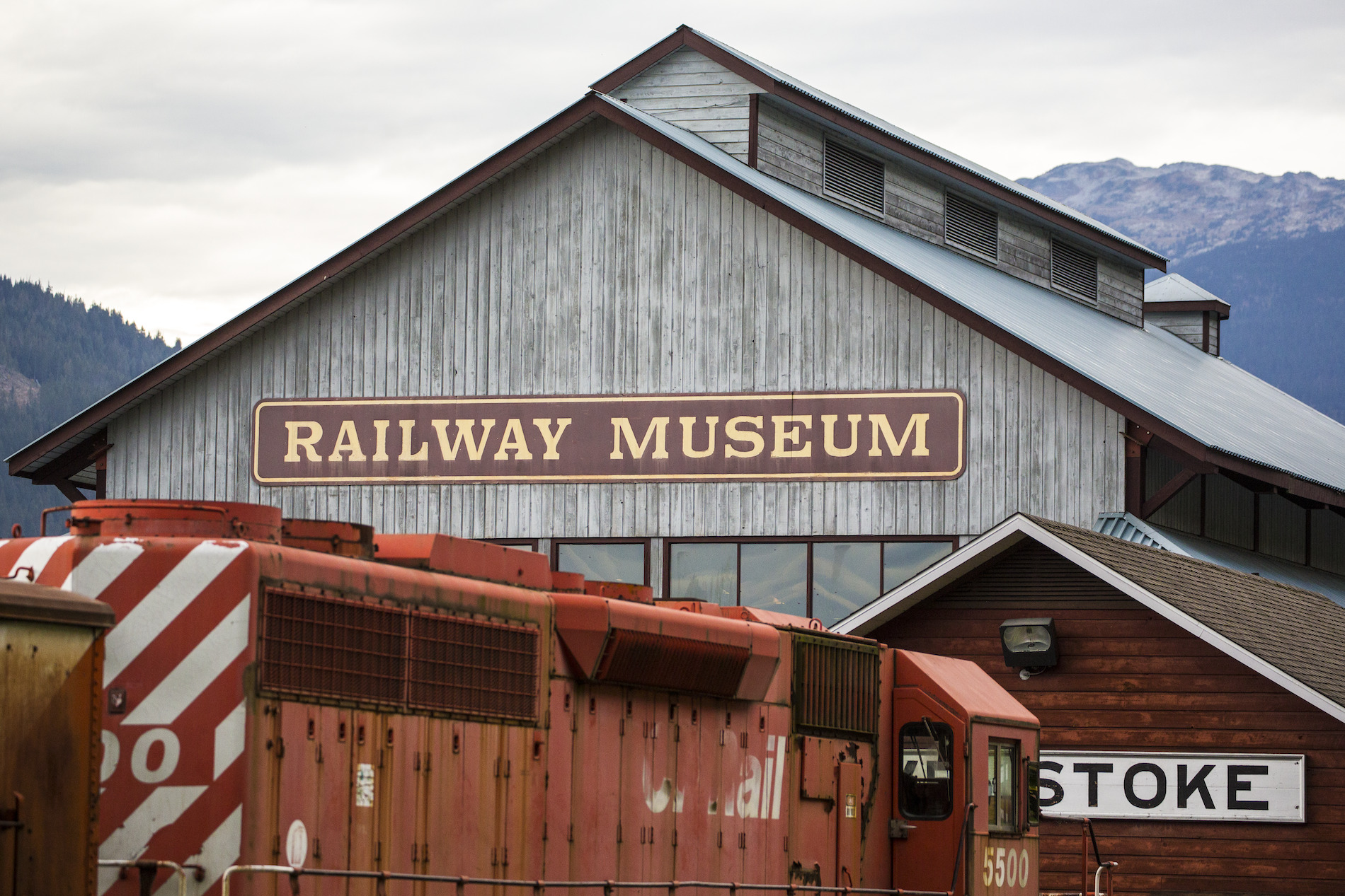 Outside view of a railway museum