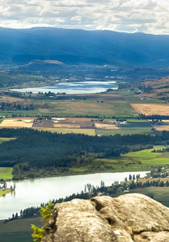 An aerial view of Armstrong & Spallumcheen in BC