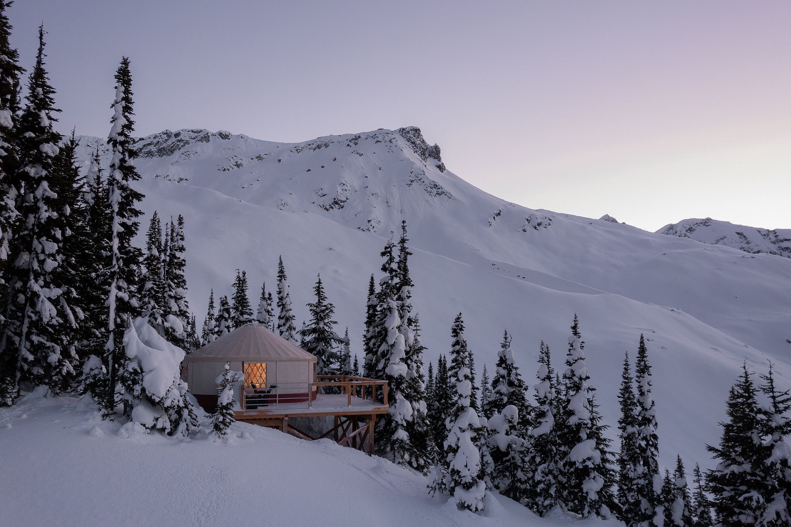 AlpX Yurt at AlpX Expeditions on thePemberton Mountains