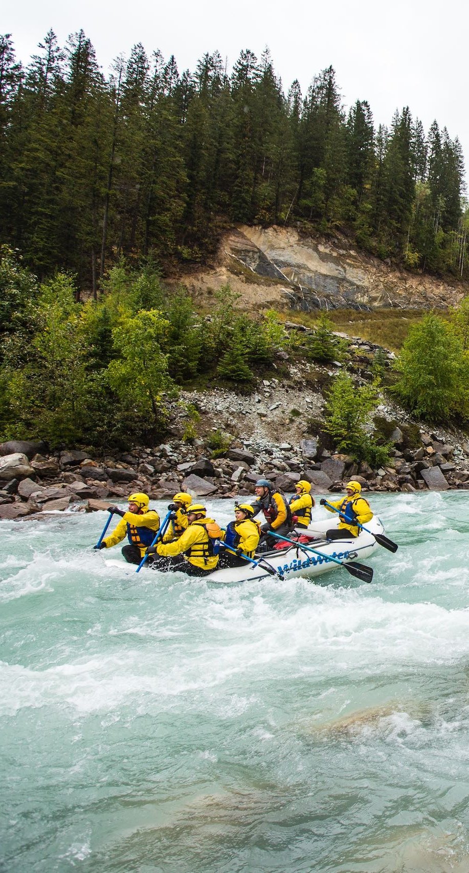 Rafting the Kicking Horse River.