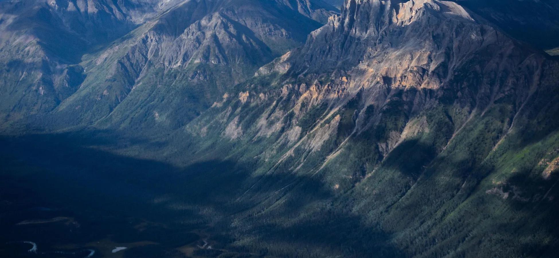 Unknown Mountains at Shoulder Mountain Alpine Camp in Stikine Region, BC